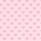 Daisy&Lilly-Cross-Stitched Hearts,Light Pink (Sold By 1/2 Meter)